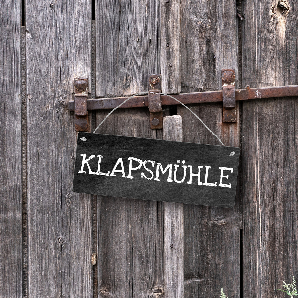 Klapsmühle Metallschild das perfekte Türschild für die Wohnungstüre