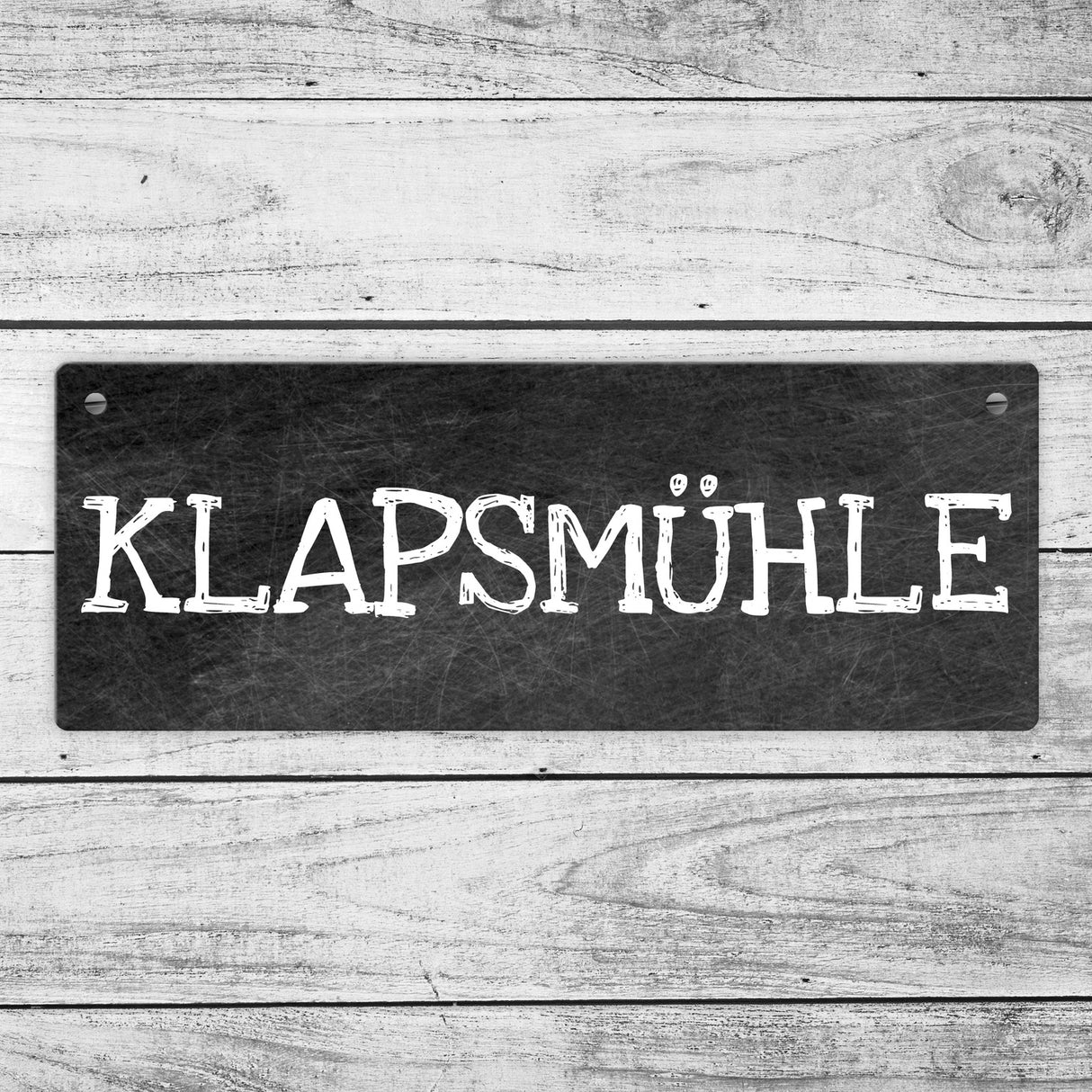 Klapsmühle Metallschild das perfekte Türschild für die Wohnungstüre