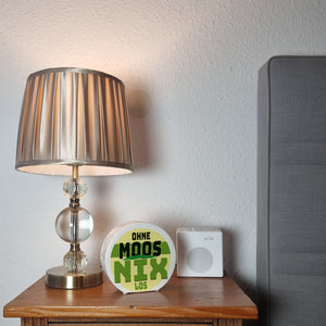 Spardose mit lustigem Motiv und Spruch: Ohne Moos nix los