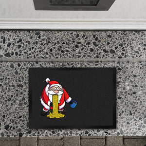 Fußmatte mit lustigem Weihnachtsmotiv - kotzender Weihnachtsmann