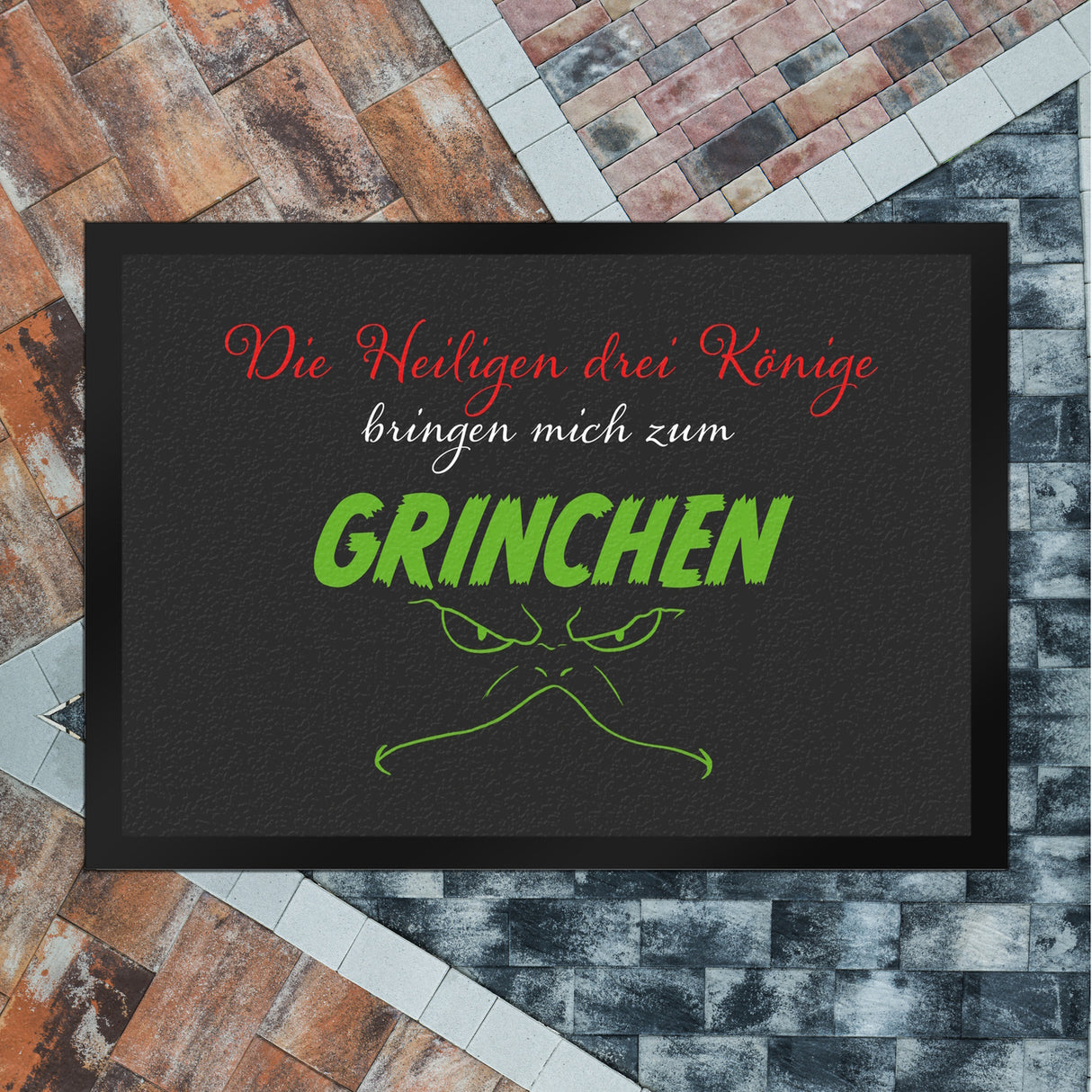 Die heiligen drei Könige bringen mich zum grinchen Fußmatte mit Spruch