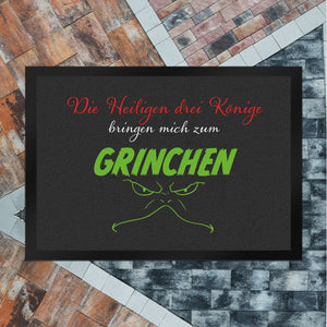 Die heiligen drei Könige bringen mich zum grinchen Fußmatte mit Spruch