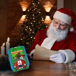 Geiler Schlitten - Rentier Weihnachtsmann und Elf Parkscheibe mit Eiskratzer