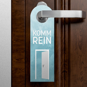 Nicht stören Serienmarathon oder komm rein Türhänger mit Fernseher Motiv