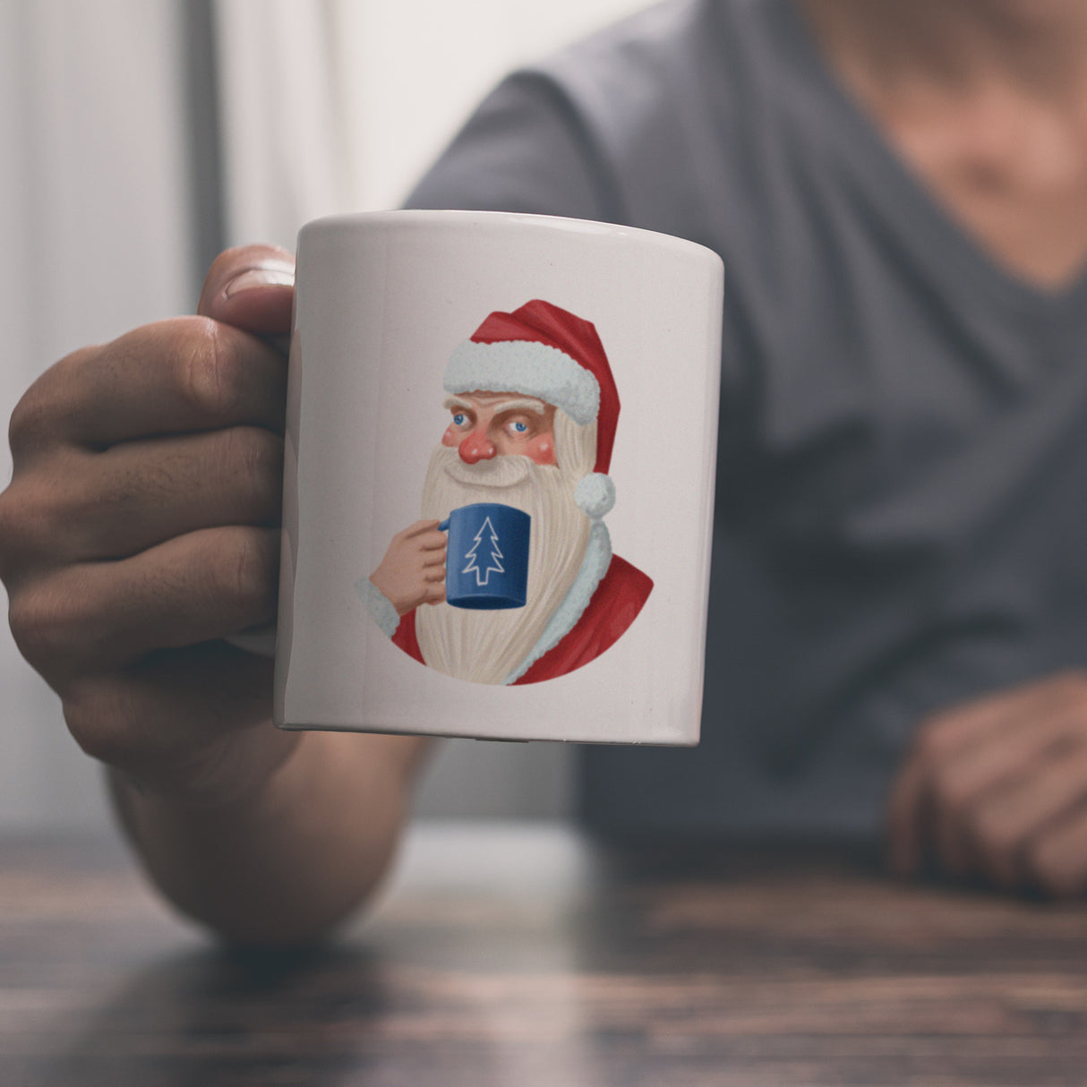Ein Glühwein am Morgen vertreibt Kummer und Sorgen lustige Glühweintasse