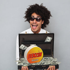 Benzinkasse Spardose aus Keramik für Spritgeld