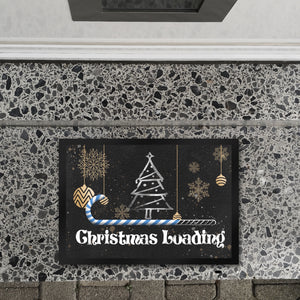 Christmas Loading mit Zuckerstange als Ladebalken Weihnachten Fußmatte