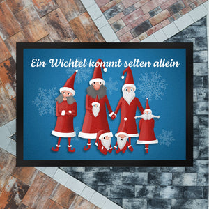 Ein Wichtel kommt selten allein mit lustigen Wichteln Fußmatte