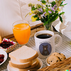 Frohe Weihnachten Kaffeebecher mit süßem Bären