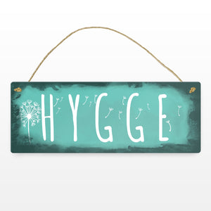 Hygge für eine gemütliche und herzliche Atmosphäre Metallschild