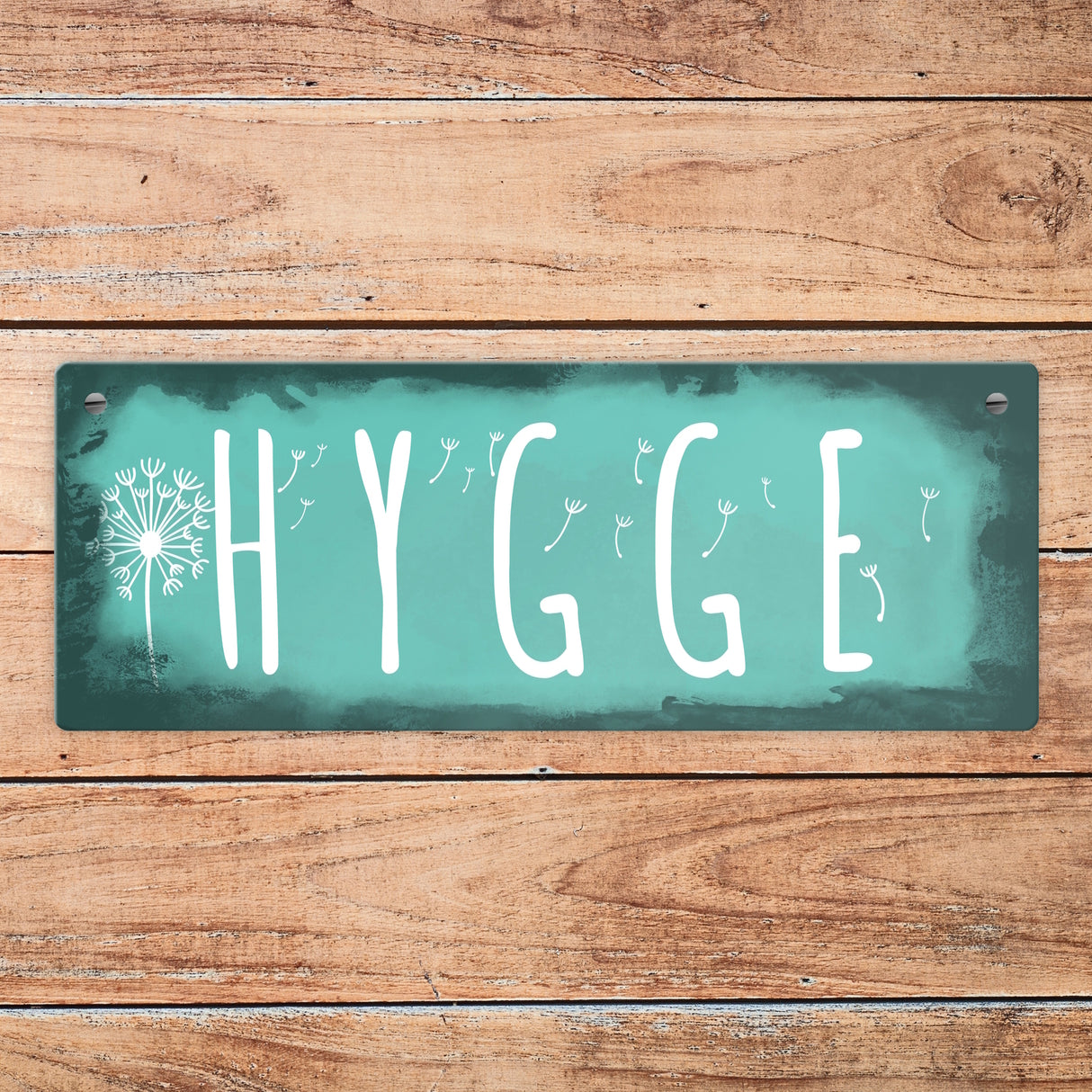 Hygge für eine gemütliche und herzliche Atmosphäre Metallschild