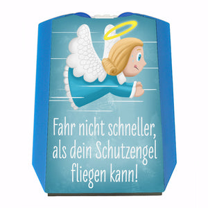 Schutzengel beim Autofahren Parkscheibe mit Eiskratzer und 2 Einkaufswagenchips