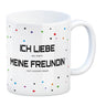 Ich liebe es, wenn meine Freundin mich zocken lässt Kaffeebecher mit Pixelherz