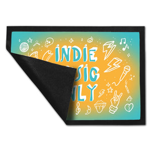 Indie Music Only Fußmatte für Indiefans und Festivalgänger