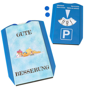 Gute Besserung Parkscheibe mit Hase