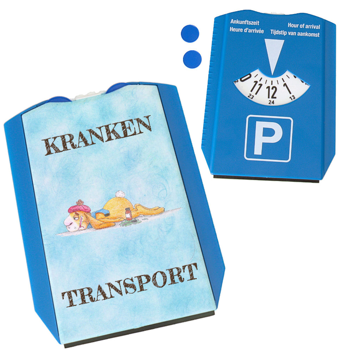 Kranken Transport Parkscheibe mit Hase