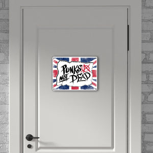 Punks not Dead Union Jack Metallschild