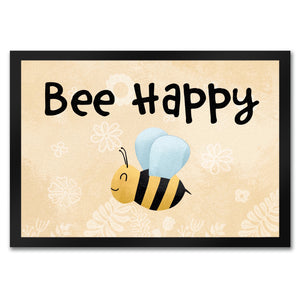 Bee Happy lustige Fußmatte mit glücklicher Biene