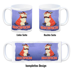 Naschfuchs Kaffeebecher mit lustigem Fuchs Motiv