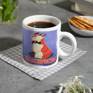 Naschfuchs Kaffeebecher mit lustigem Fuchs Motiv