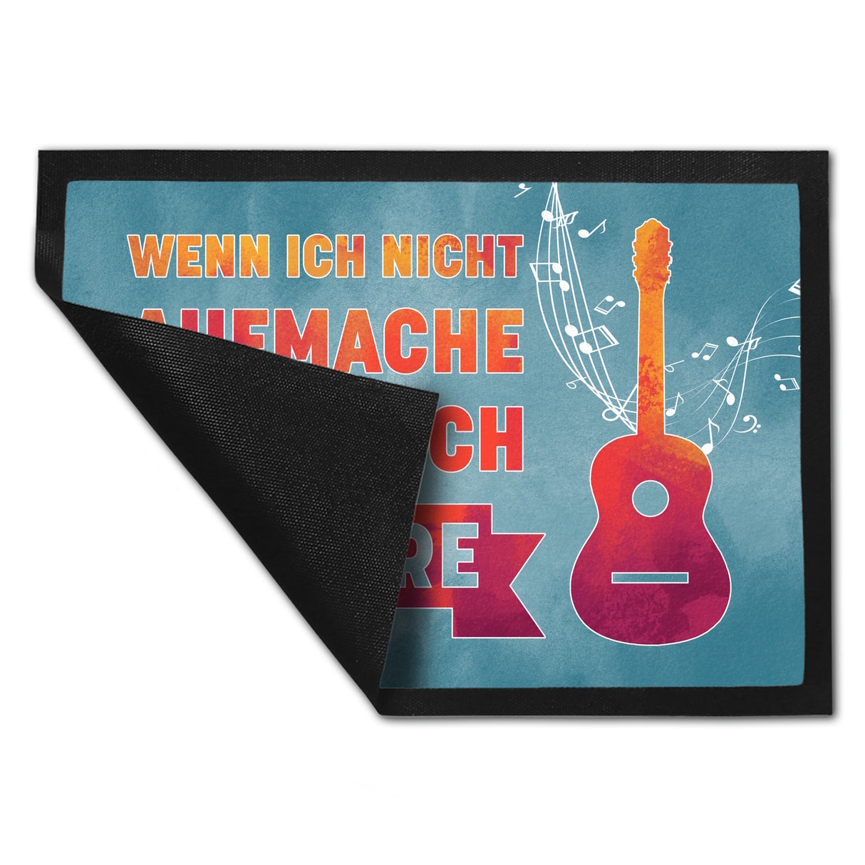 Wenn ich nicht aufmache, spiele ich Gitarre Fußmatte für Gitarristen