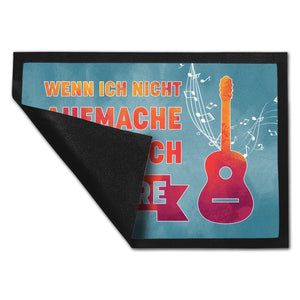 Wenn ich nicht aufmache, spiele ich Gitarre Fußmatte für Gitarristen