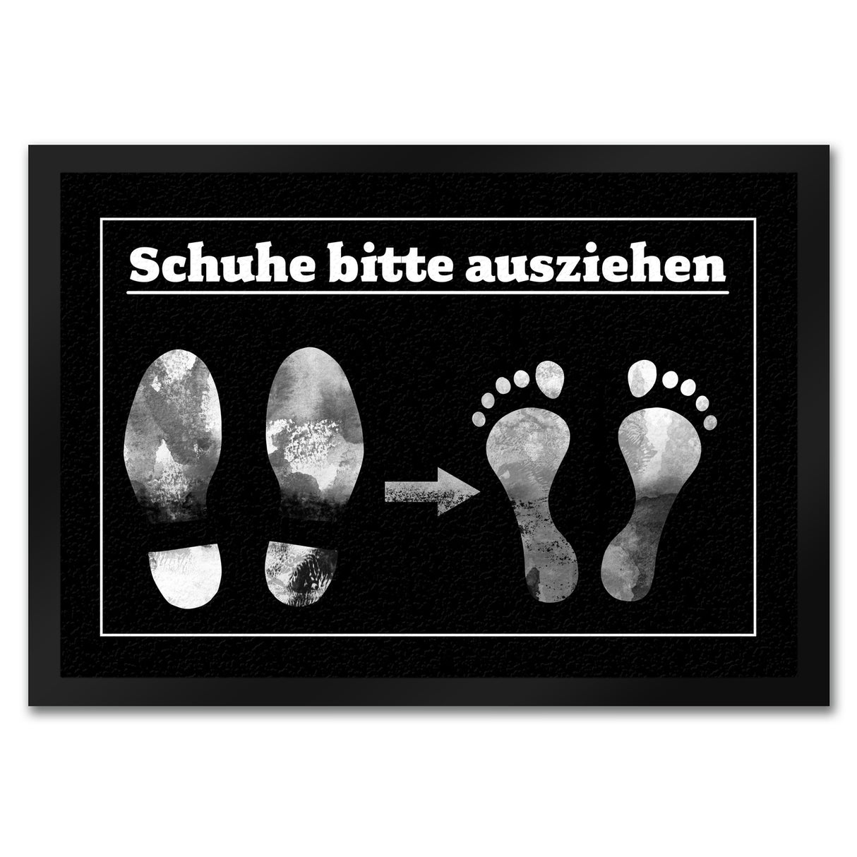 Schuhe bitte ausziehen Fußmatte mit witzigem Motiv
