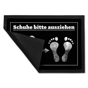 Schuhe bitte ausziehen Fußmatte mit witzigem Motiv