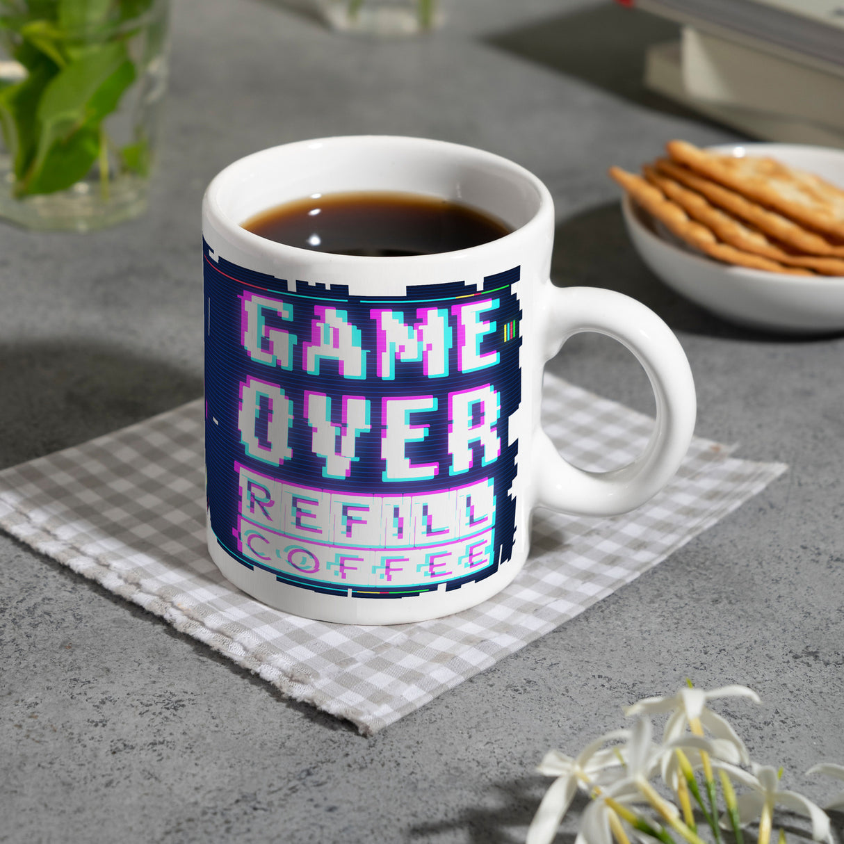 Game Over Refill Coffee Kaffeetasse für Gamer