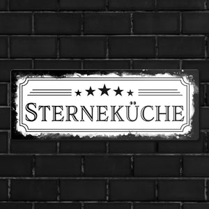 Sterneküche Metallschild für die Küche