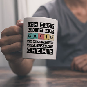 Cookies Kaffeetasse mit Spruch im Periodensystem für Chemiker