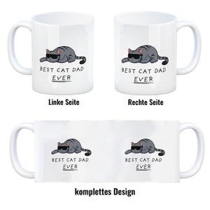 Best cat dad ever Katzen Kaffeebecher