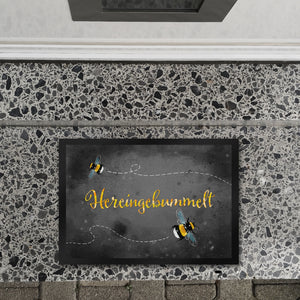 Hereingebummelt Hummel Fußmatte
