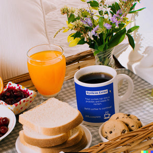 Bluescreen Kaffeebecher mit Fehlermeldung für Nerds