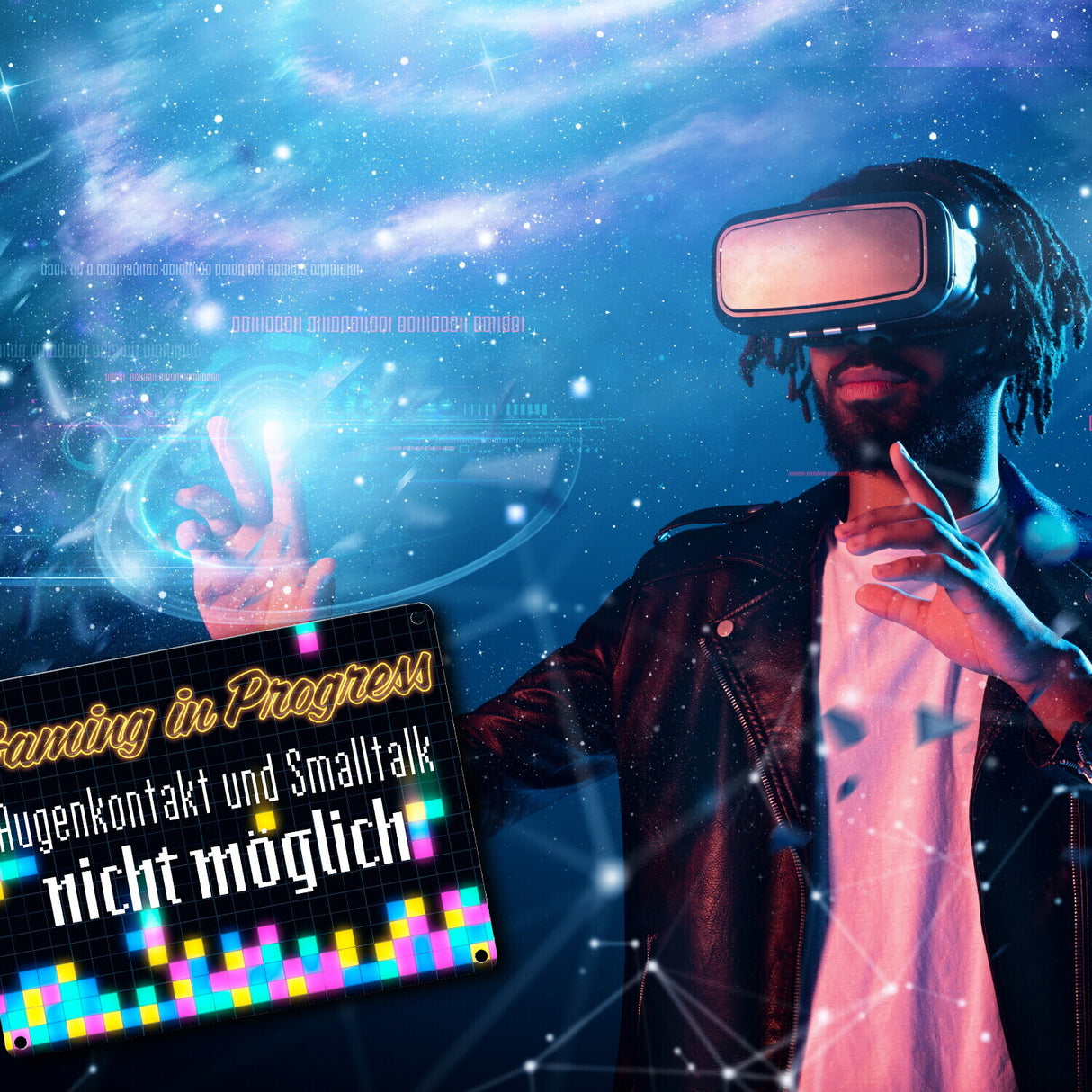 Gaming in Progress Metallschild für die Zockerhöhle