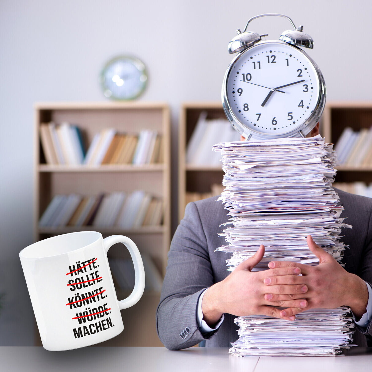 Motivation Kaffeebecher mit lustigem Motiv