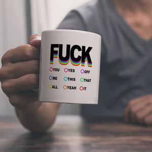 Fuck verschiedene Launen Kaffeebecher zum Ankreuzen