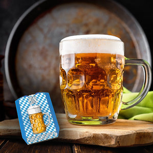 Bin frühschoppen Parkscheibe mit Maß Bier und 2 Einkaufswagenchips