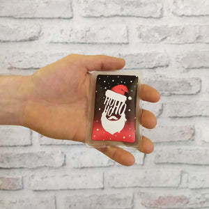 HoHoHo Nikolaus Handwärmer in schwarz-rot
