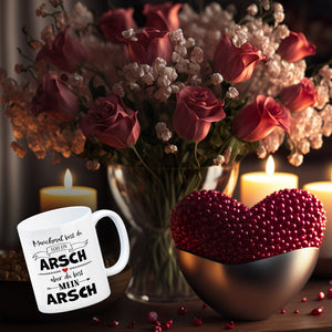 Manchmal bist du echt ein Arsch Kaffeebecher zum Valentinstag