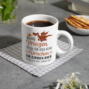 Prinzen töten keine Drachen Kaffeebecher zum Valentinstag