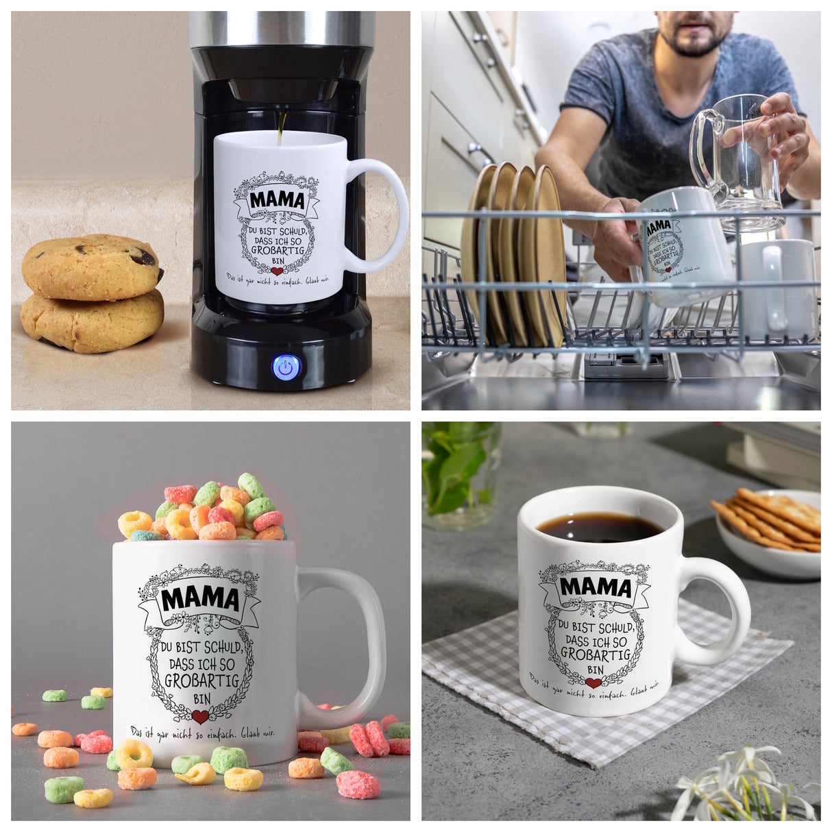 Mama du bist schuld, dass ich so großartig bin Kaffeebecher