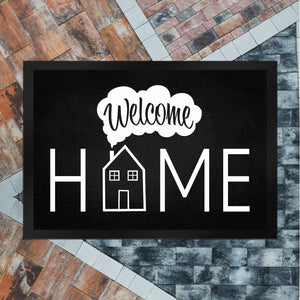 Welcome Home Fußmatte mit Haus-Motiv