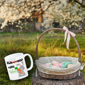 Ich mag dich volle Möhre Kaffeebecher mit süßem Hasen