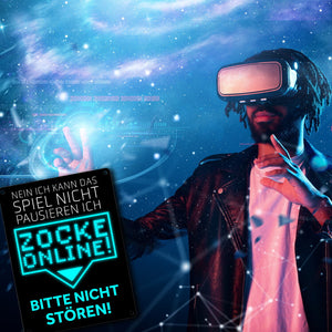 Kann nicht pausieren zocke online! Metallschild