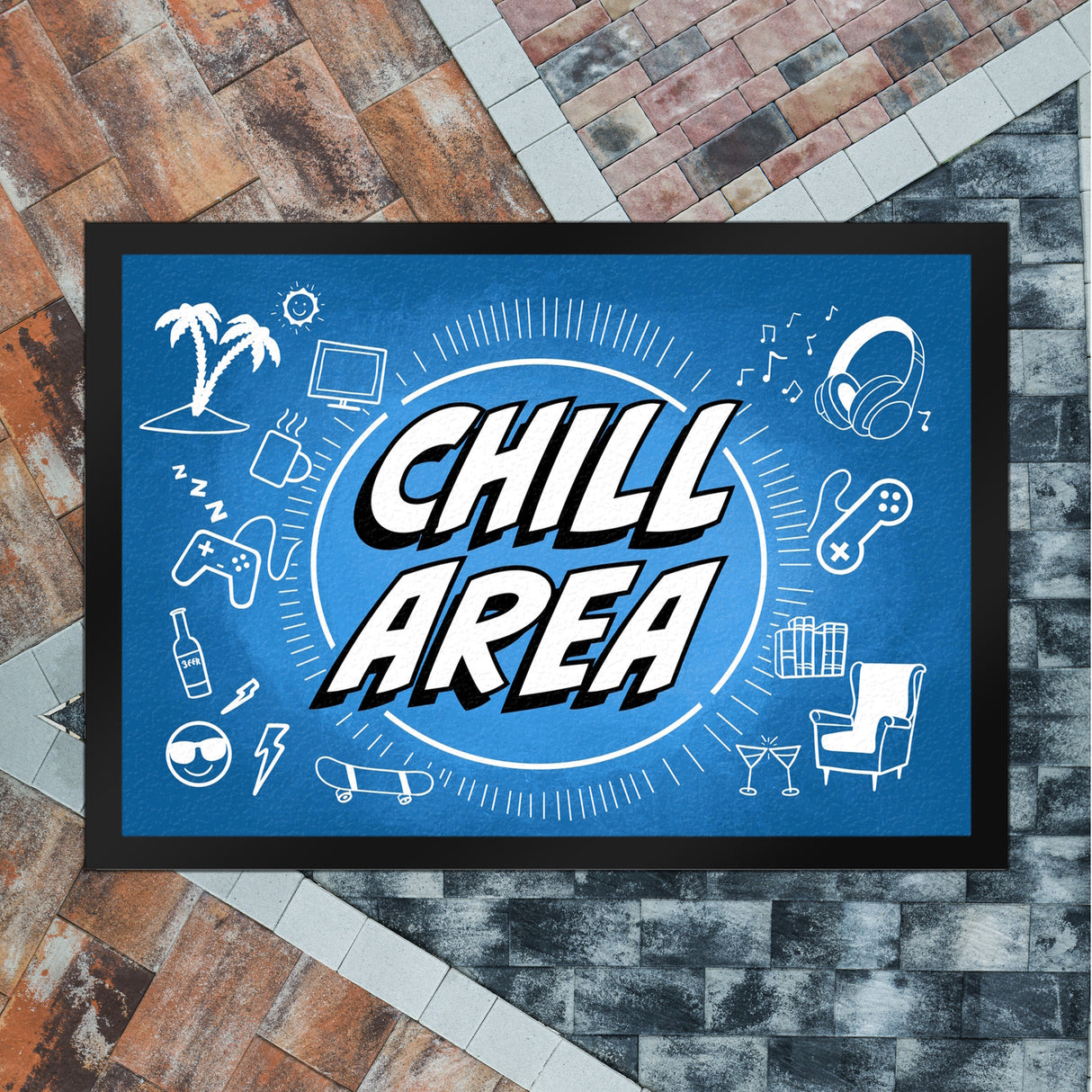 Chill Area Icons Fußmatte