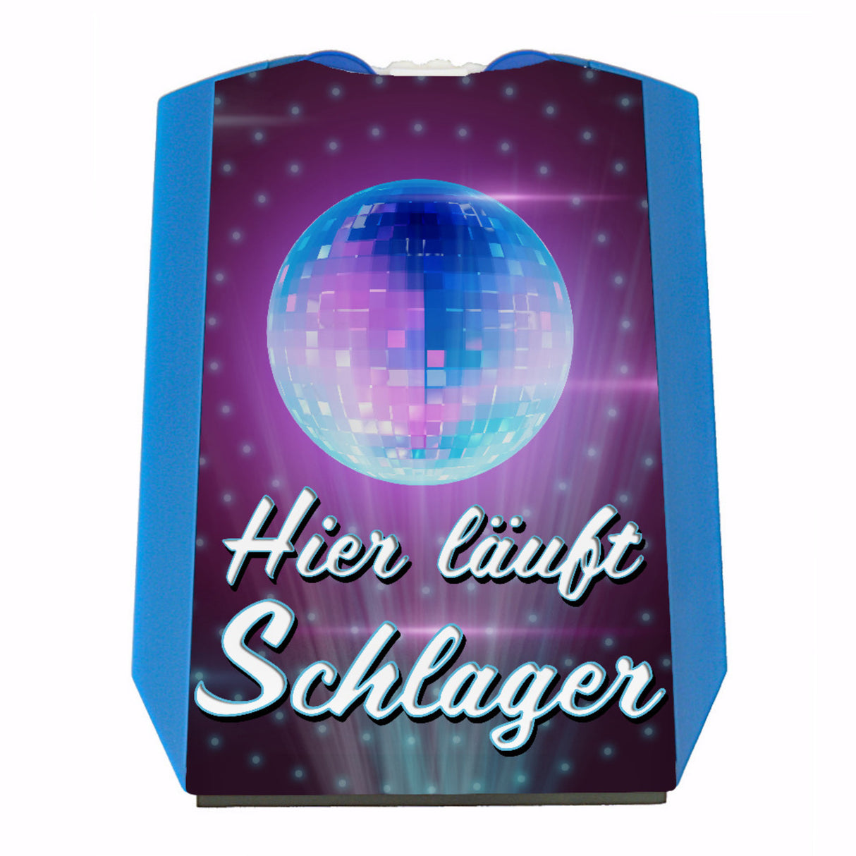 Hier läuft Schlager Parkscheibe für Schlagerfans mit 2 Einkaufswagenchips
