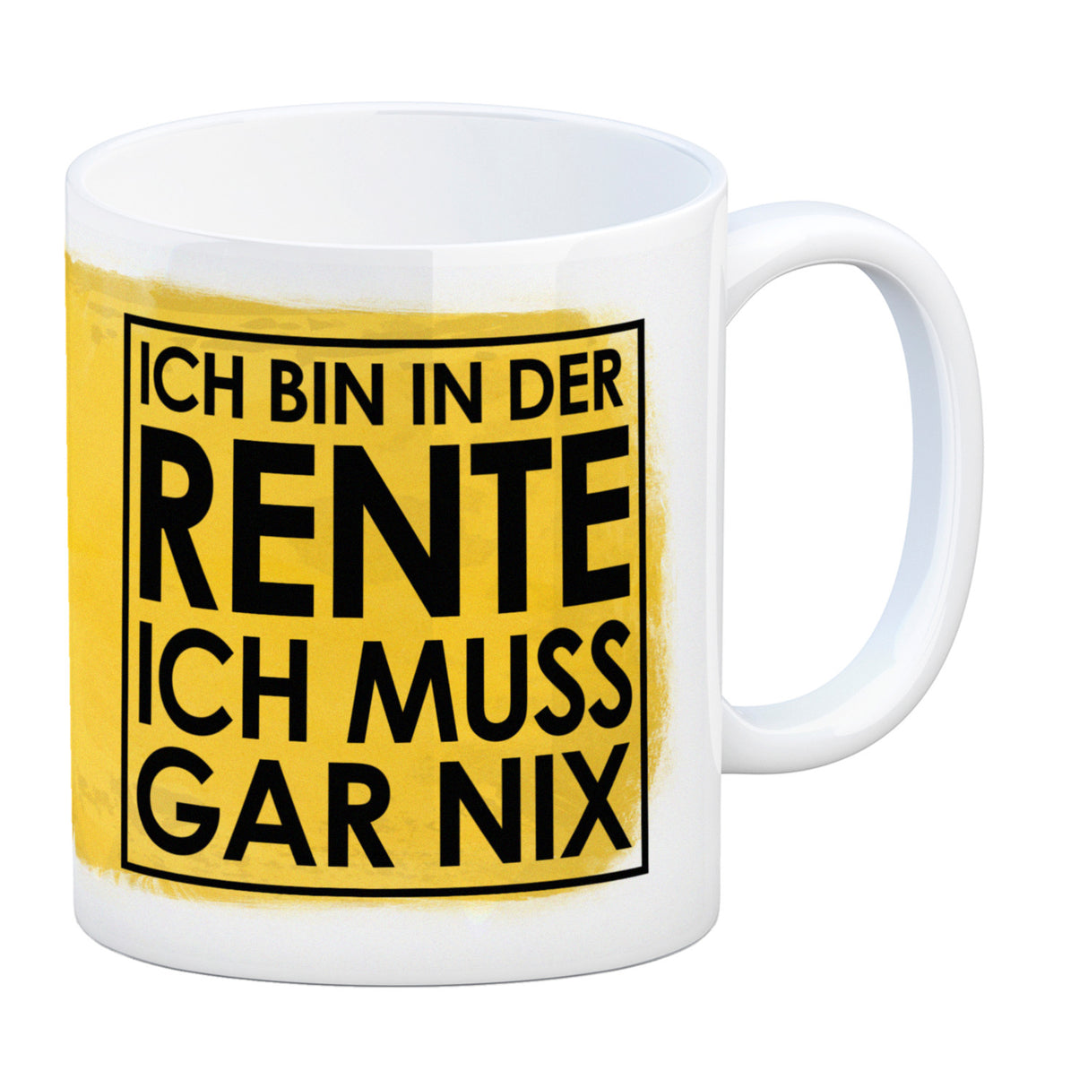 Ich bin in der Rente ich muss gar nix Kaffeebecher für den Ruhestand