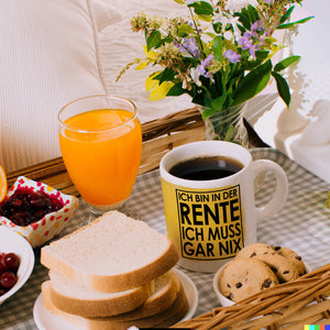 Ich bin in der Rente ich muss gar nix Kaffeebecher für den Ruhestand