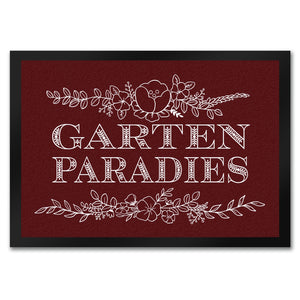 Gartenparadies Fußmatte mit floralen Ornamenten